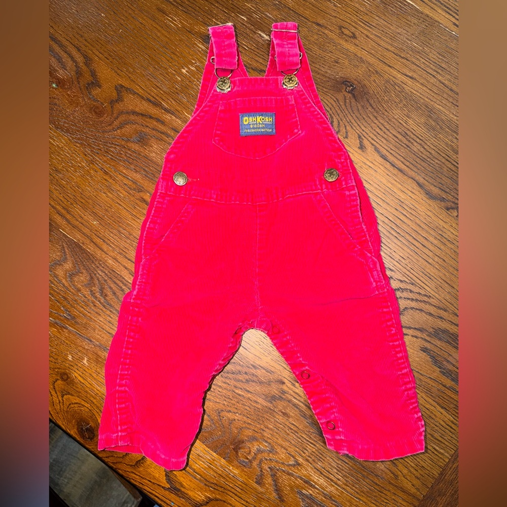 OshKosh B'gosh Corduroy Red Kids Overalls